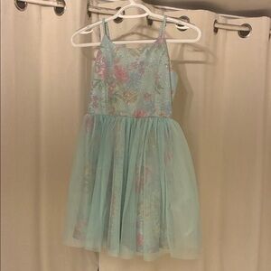 Zenzi Pastel Floral Tulle Dress. L 10/12